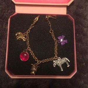 juicy couture charm bracelet (includes 5 charms)